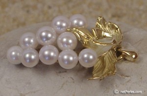 Bijoux perles de culture d'Akoya et Or Bijoux de lux acheté sur internet