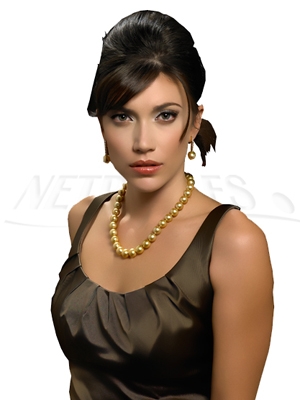 COLLIER-AUSTRALIE-DORE Collier de perles de culture d'Australie Dorées
