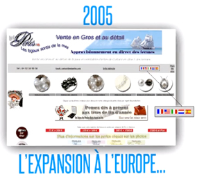 NETPERLES s'ouvre à l'Europe 2005 L'EUROPE ET NETPERLES