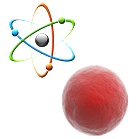 l'atome proche des spheres