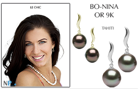 PRINTEMPS 2022 - BOUCLES OREILLES OR9K ET PERLES DE TAHITI